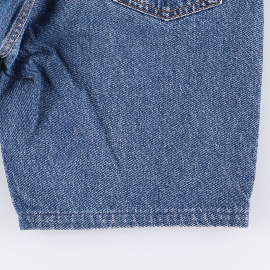 90'S Levi's 550 Relaxed Fit Orange Tab Denim Shorts Made in USA Men's W36 Vintage cotton blue type Vintage Second Hand