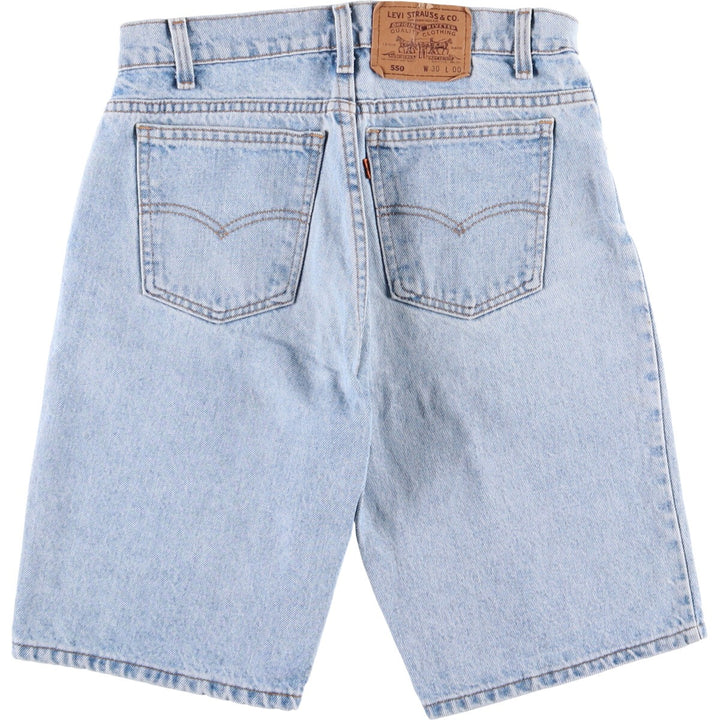 Levi's 36550-0214 Orange Tab Denim Shorts, Made in USA, Men's Size W30, Vintage cotton Blue type light blue Vintage Second Hand