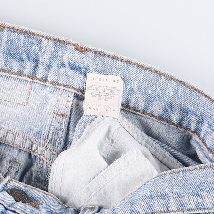 Levi's 36550-0214 Orange Tab Denim Shorts, Made in USA, Men's Size W30, Vintage cotton Blue type light blue Vintage Second Hand