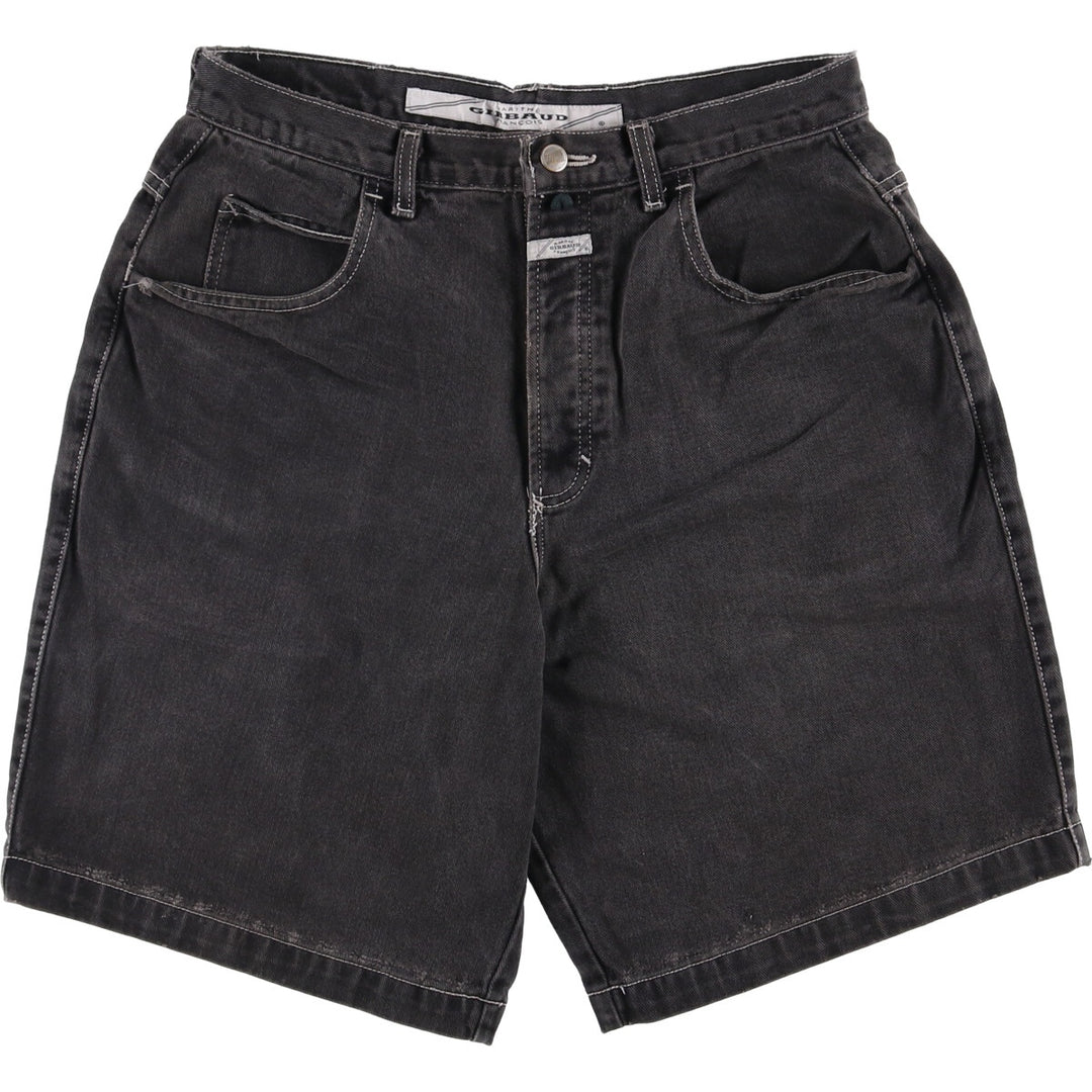 Marithe Francois Girbaud Men's Black Denim Shorts, Size W33 unclear black type Vintage Second Hand