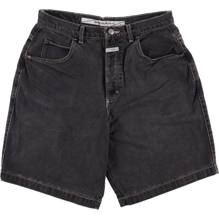 Marithe Francois Girbaud Men's Black Denim Shorts, Size W33 unclear black type Vintage Second Hand