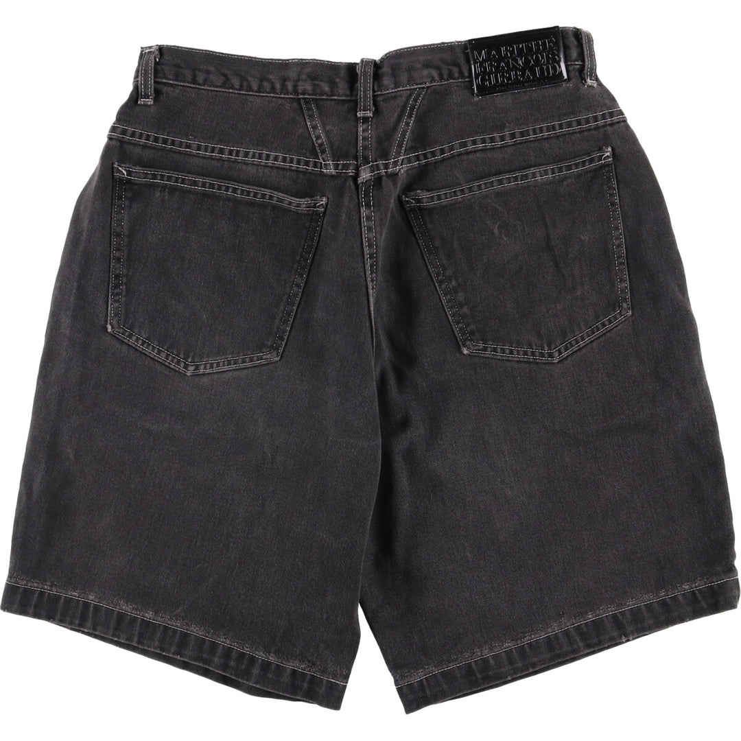 Marithe Francois Girbaud Men's Black Denim Shorts, Size W33 unclear black type Vintage Second Hand