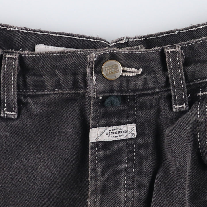 Marithe Francois Girbaud Men's Black Denim Shorts, Size W33 unclear black type Vintage Second Hand