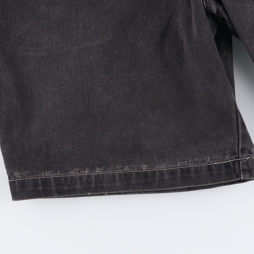 Marithe Francois Girbaud Men's Black Denim Shorts, Size W33 unclear black type Vintage Second Hand