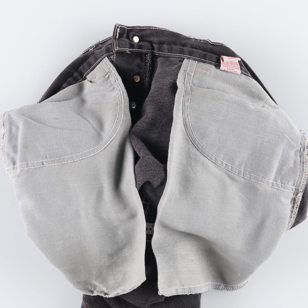 Marithe Francois Girbaud Men's Black Denim Shorts, Size W33 unclear black type Vintage Second Hand