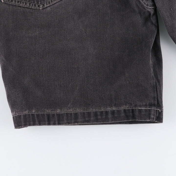 Marithe Francois Girbaud Men's Black Denim Shorts, Size W33 unclear black type Vintage Second Hand