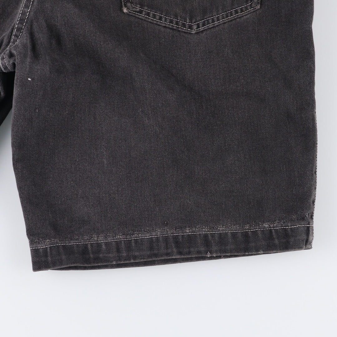 Marithe Francois Girbaud Men's Black Denim Shorts, Size W33 unclear black type Vintage Second Hand