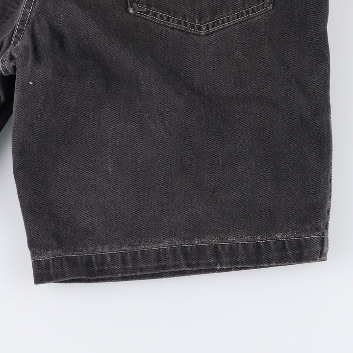 Marithe Francois Girbaud Men's Black Denim Shorts, Size W33 unclear black type Vintage Second Hand