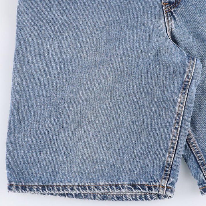 90'S Levi's 565 Wide Leg Denim Shorts with Orange Tab, Made in USA, Men's Size W33, Vintage cotton blue type Vintage Second Hand