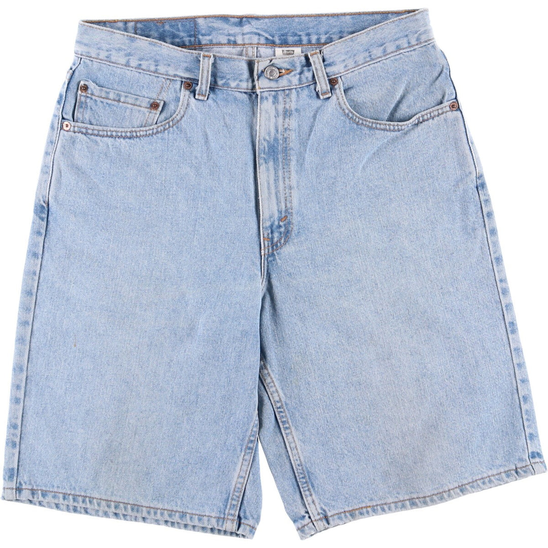 90'S Levi's 550 Relaxed Fit Denim Shorts, Made in USA, Men's W33 (approx.), Vintage. cotton blue type Vintage Second Hand