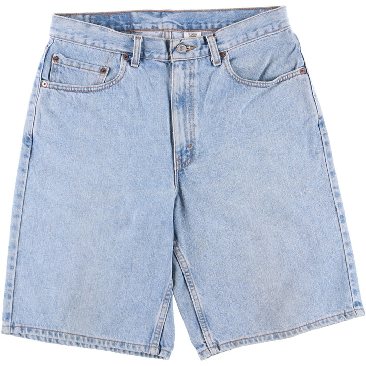 90'S Levi's 550 Relaxed Fit Denim Shorts, Made in USA, Men's W33 (approx.), Vintage. cotton blue type Vintage Second Hand
