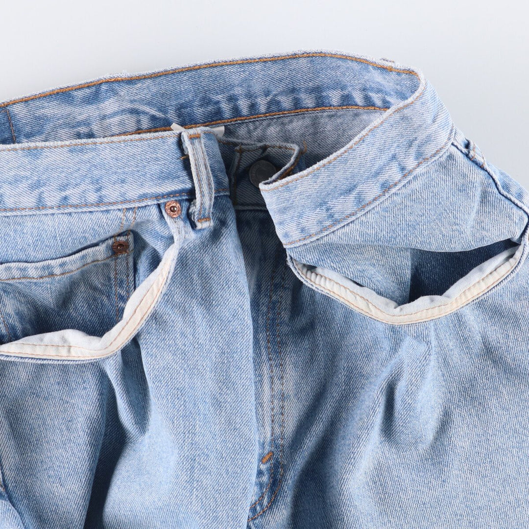 90'S Levi's 550 Relaxed Fit Denim Shorts, Made in USA, Men's W33 (approx.), Vintage. cotton blue type Vintage Second Hand