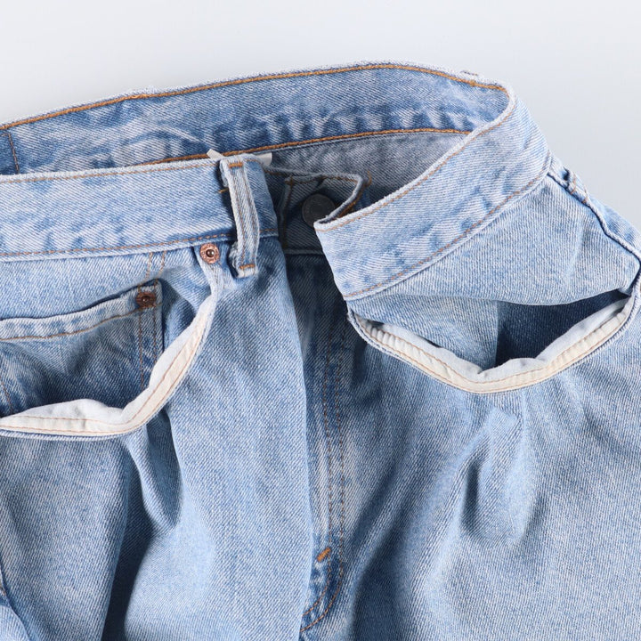 90'S Levi's 550 Relaxed Fit Denim Shorts, Made in USA, Men's W33 (approx.), Vintage. cotton blue type Vintage Second Hand