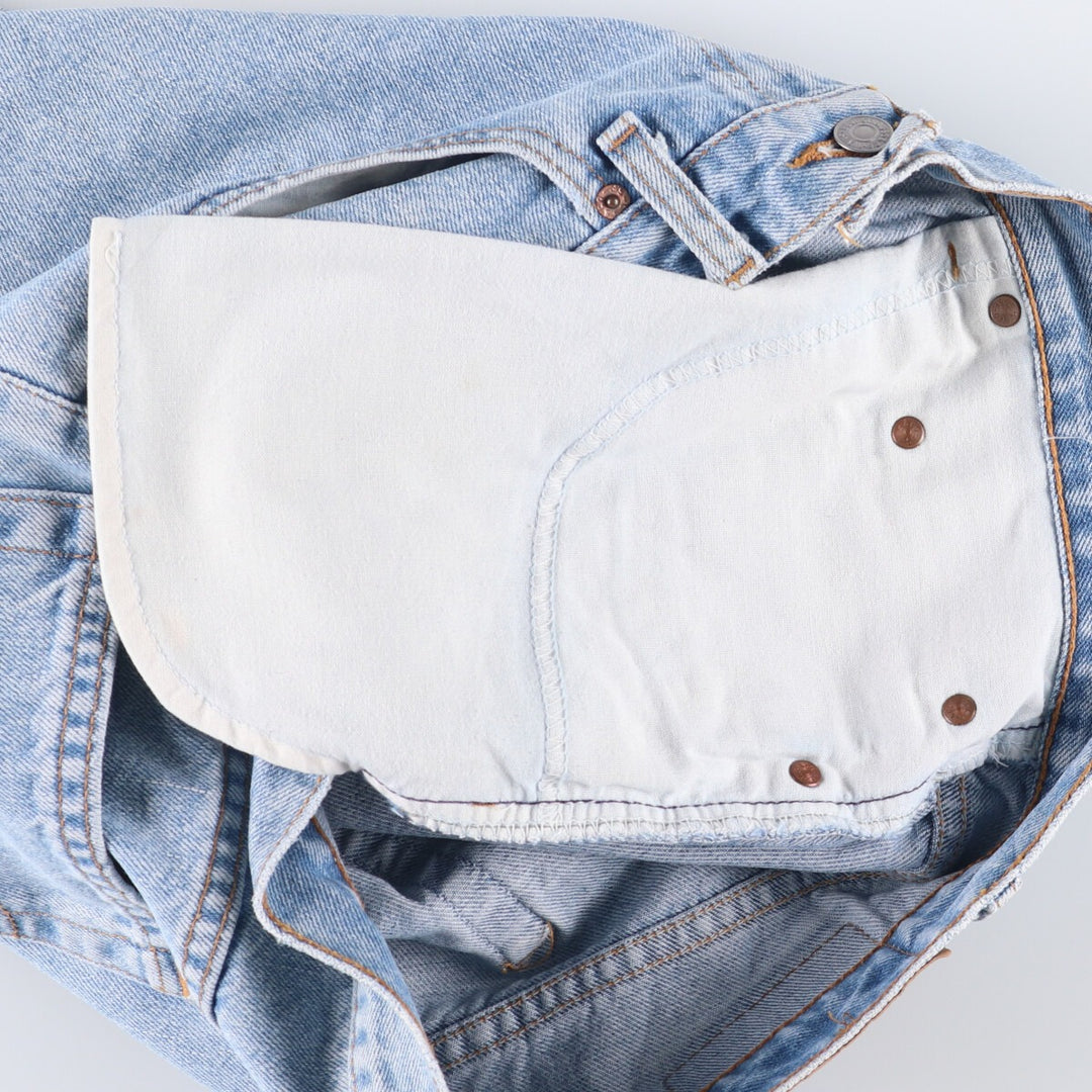 90'S Levi's 550 Relaxed Fit Denim Shorts, Made in USA, Men's W33 (approx.), Vintage. cotton blue type Vintage Second Hand