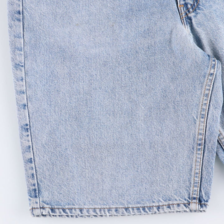 90'S Levi's 550 Relaxed Fit Denim Shorts with Orange Tab, Made in USA, Men's Size 34 cotton blue type Vintage Second Hand
