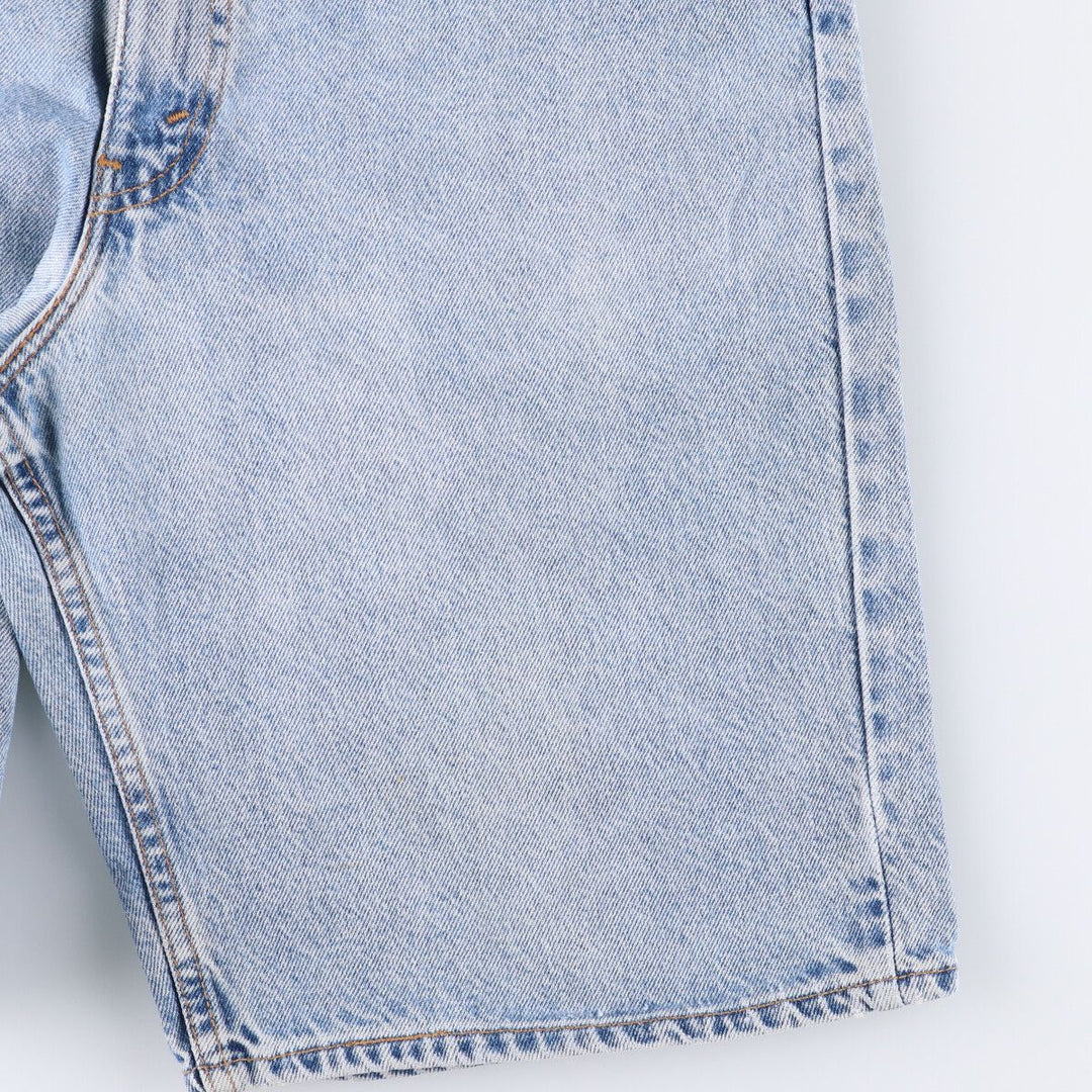 90'S Levi's 550 Relaxed Fit Denim Shorts with Orange Tab, Made in USA, Men's Size 34 cotton blue type Vintage Second Hand