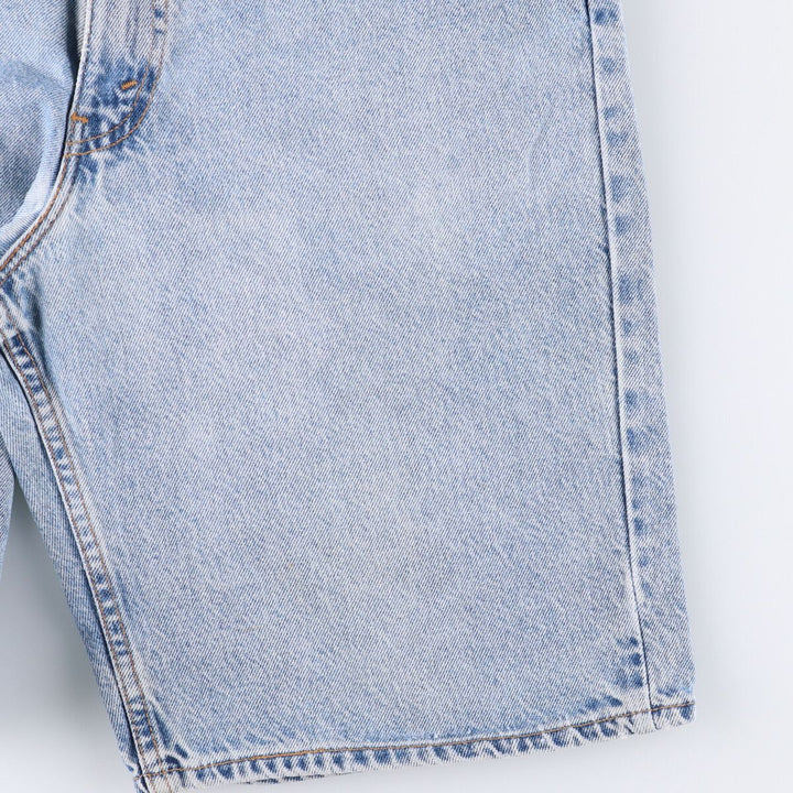 90'S Levi's 550 Relaxed Fit Denim Shorts with Orange Tab, Made in USA, Men's Size 34 cotton blue type Vintage Second Hand