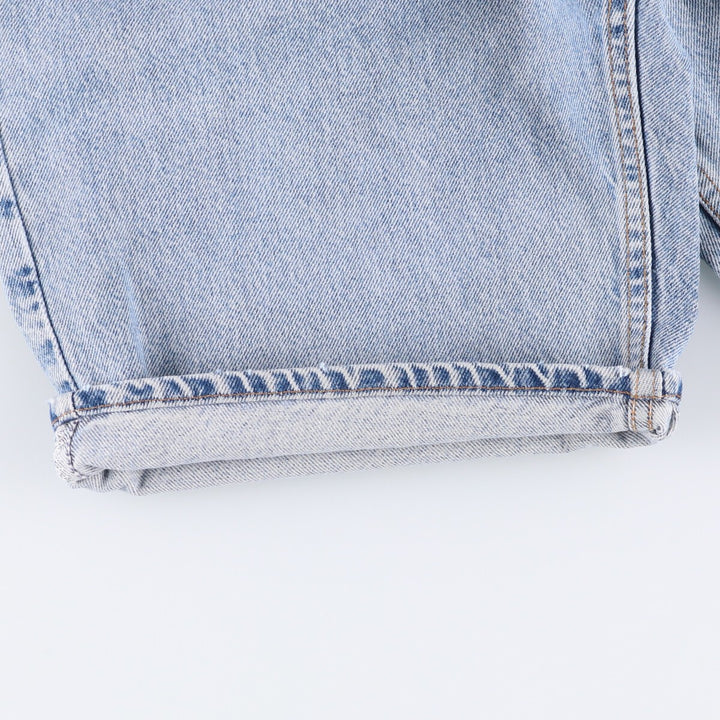 90'S Levi's 550 Relaxed Fit Denim Shorts with Orange Tab, Made in USA, Men's Size 34 cotton blue type Vintage Second Hand