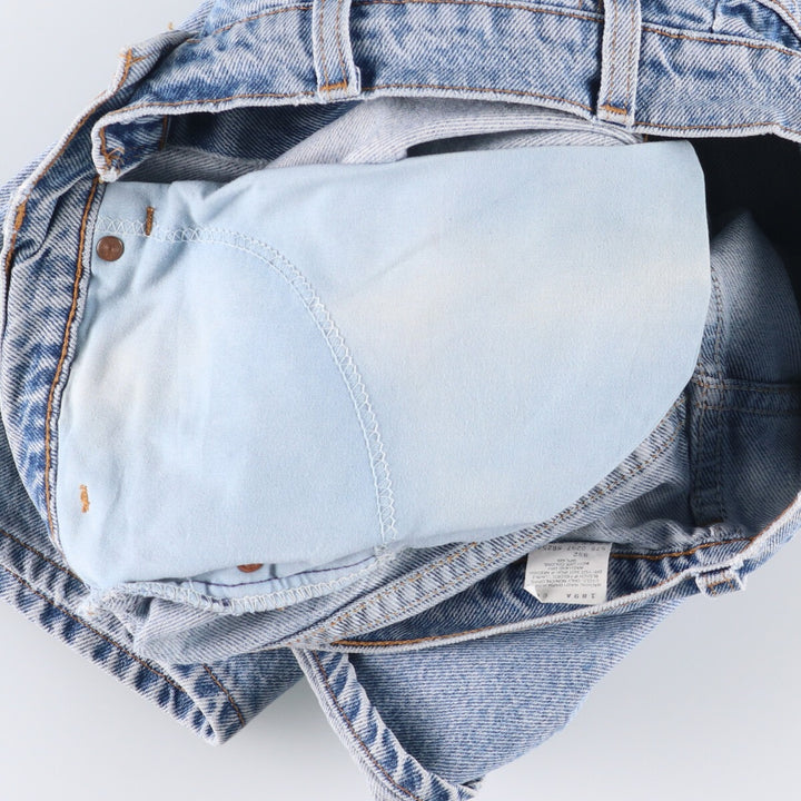 90'S Levi's 550 Relaxed Fit Denim Shorts with Orange Tab, Made in USA, Men's Size 34 cotton blue type Vintage Second Hand