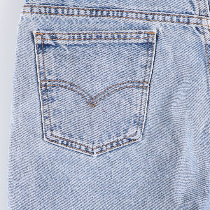 90'S Levi's 550 Relaxed Fit Denim Shorts with Orange Tab, Made in USA, Men's Size 34 cotton blue type Vintage Second Hand