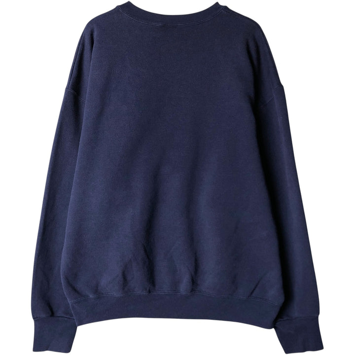 Vintage 90'S Delta Fifty-Fifty print sweatshirt, Made in USA, Men's XL polyester navy blue type Vintage Second Hand
