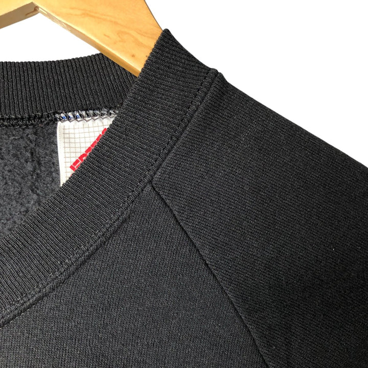 Vintage 80s-90'S Jerzees printed sweatshirt, sweatshirt, made in USA, men's XL size cotton black type Vintage Second Hand
