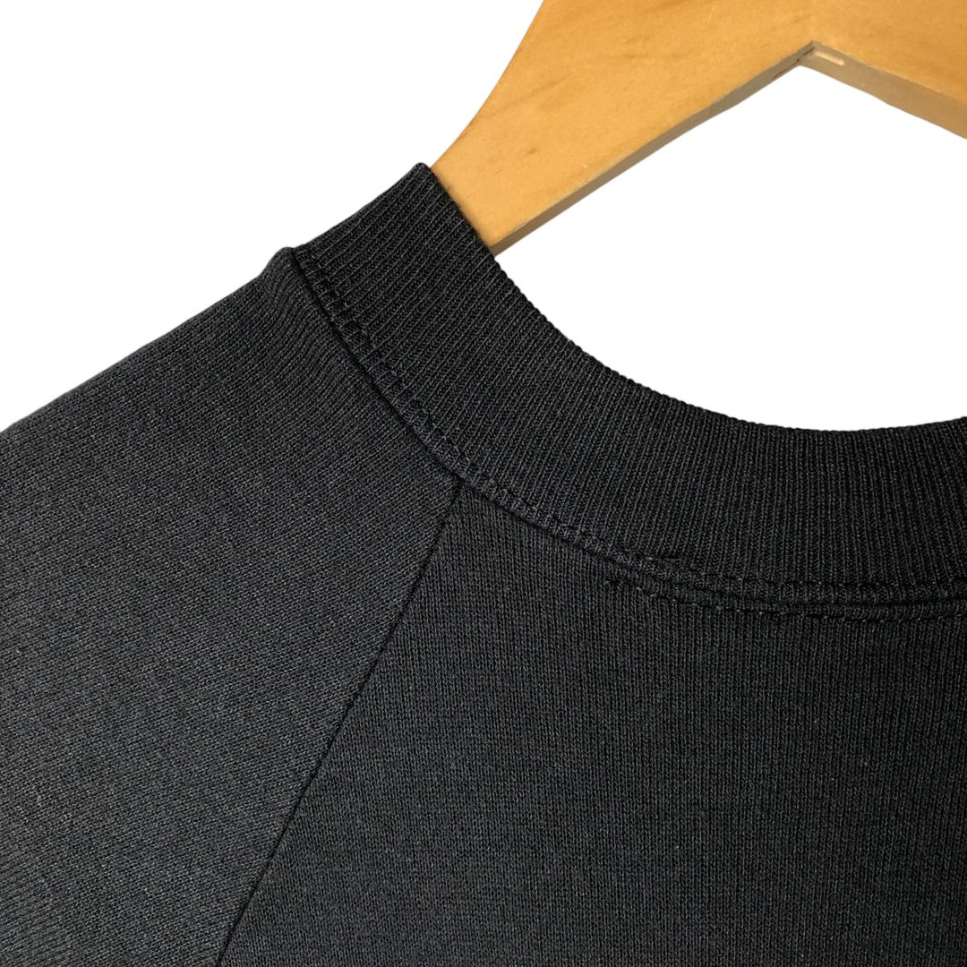 Vintage 80s-90'S Jerzees printed sweatshirt, sweatshirt, made in USA, men's XL size cotton black type Vintage Second Hand