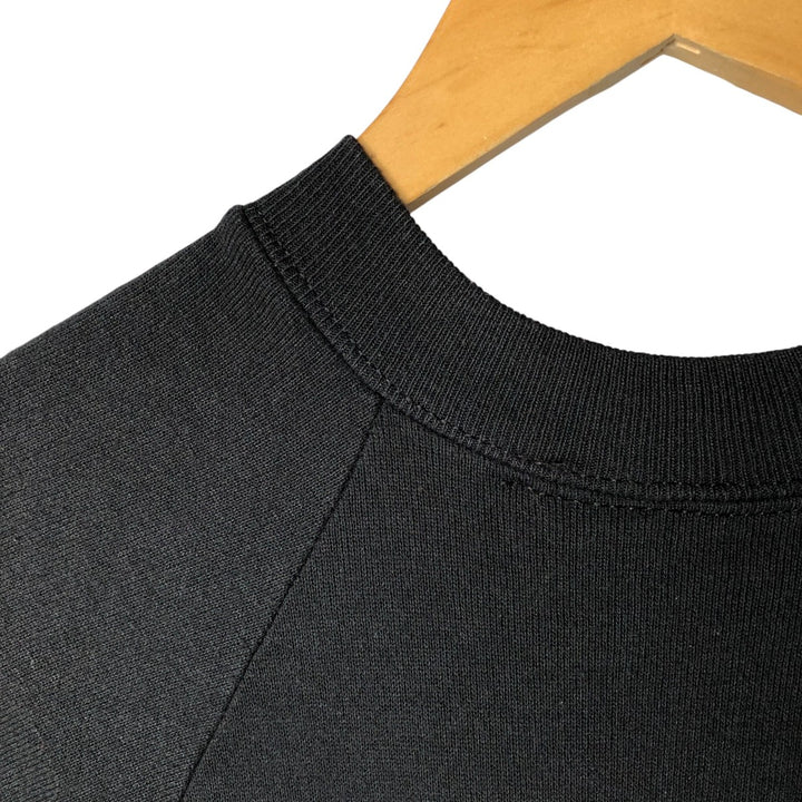 Vintage 80s-90'S Jerzees printed sweatshirt, sweatshirt, made in USA, men's XL size cotton black type Vintage Second Hand
