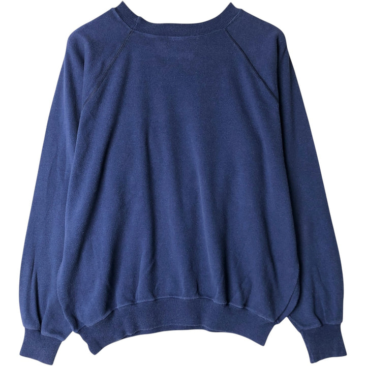 Vintage 1980'S TSP INTERNATIONAL printed sweatshirt, men's size L cotton Navy blue Vintage Second Hand