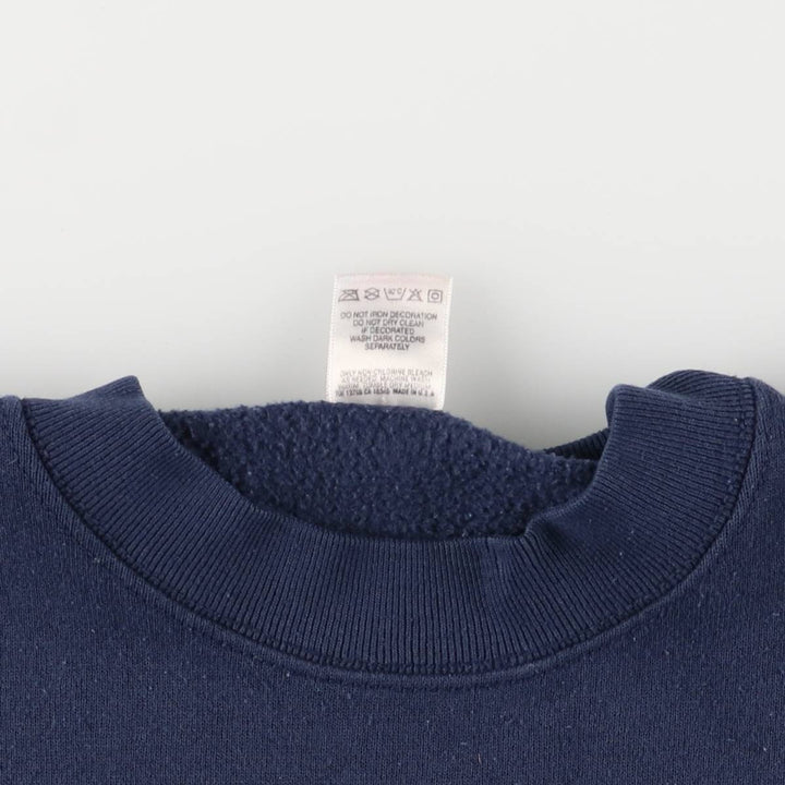 Vintage 90'S Fruit of the Loom American Royal print sweatshirt, made in the USA, size L, men's cotton navy blue type Vintage Second Hand