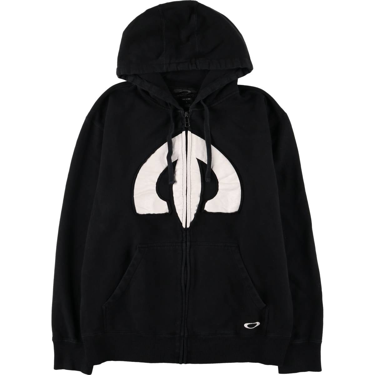 Oakley Sweat Full Zip Hoodie Men's Size L cotton black type