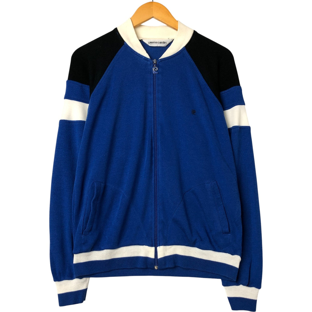 Vintage Pierre Cardin full-zip sweatshirt, size M, men's size. acrylic blue type Vintage Second Hand