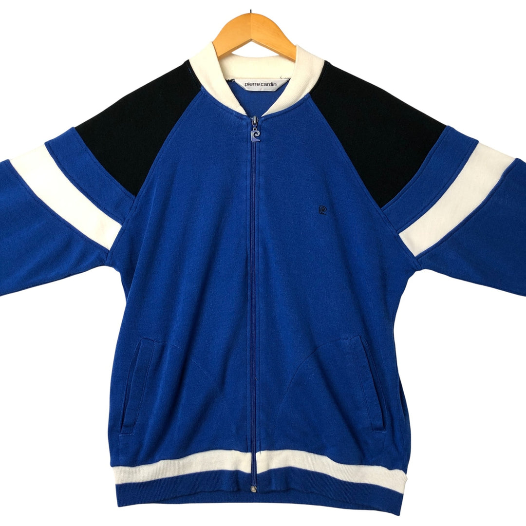Vintage Pierre Cardin full-zip sweatshirt, size M, men's size. acrylic blue type Vintage Second Hand