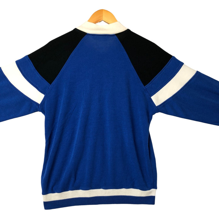 Vintage Pierre Cardin full-zip sweatshirt, size M, men's size. acrylic blue type Vintage Second Hand