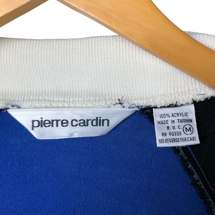 Vintage Pierre Cardin full-zip sweatshirt, size M, men's size. acrylic blue type Vintage Second Hand