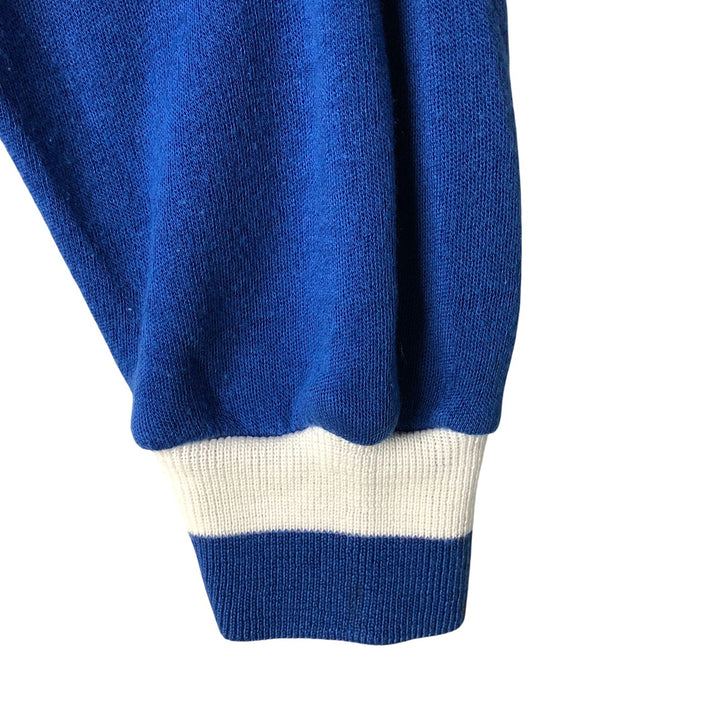 Vintage Pierre Cardin full-zip sweatshirt, size M, men's size. acrylic blue type Vintage Second Hand