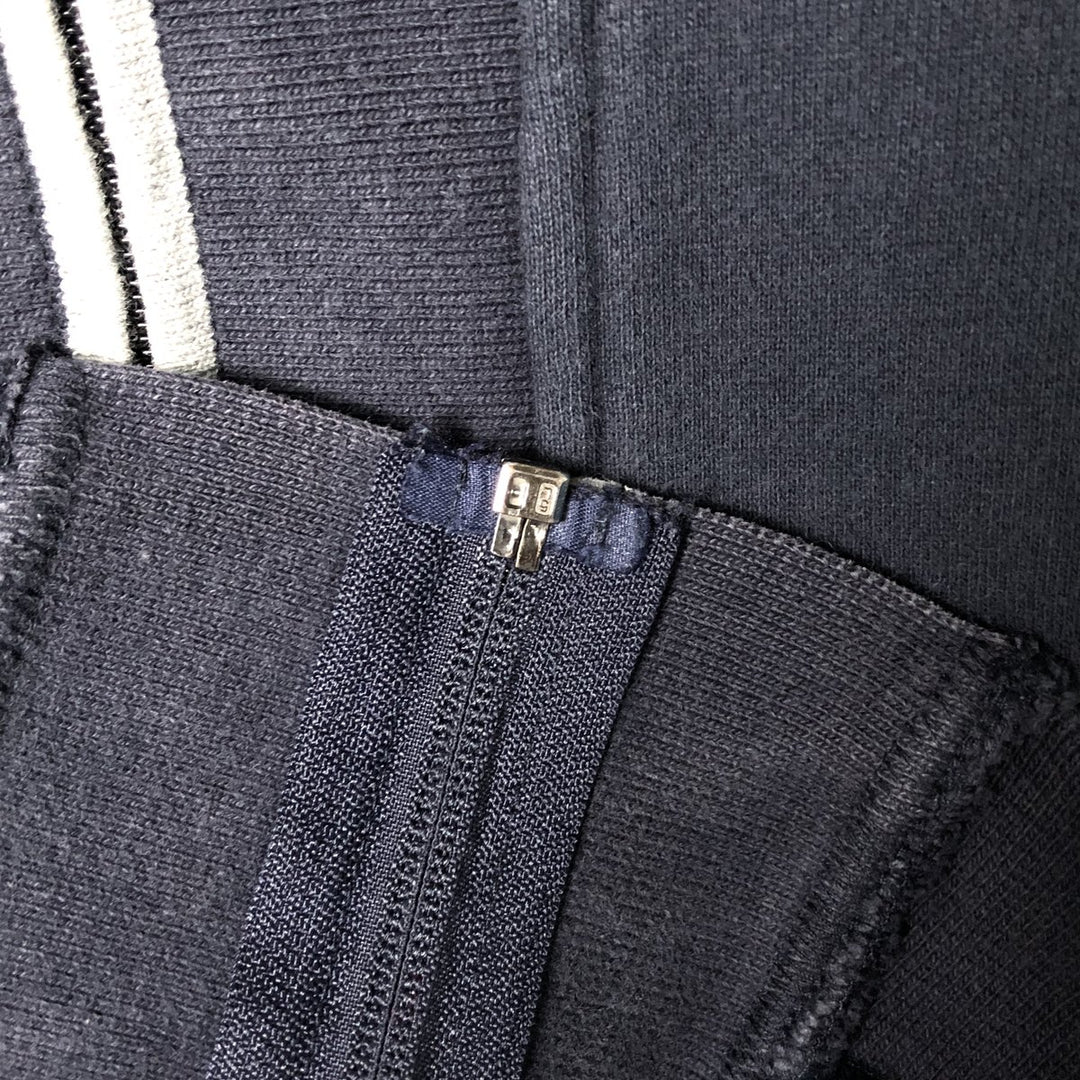Ralph Lauren CHAPS full-zip sweatshirt hoodie, men's size L cotton navy blue type Vintage Second Hand