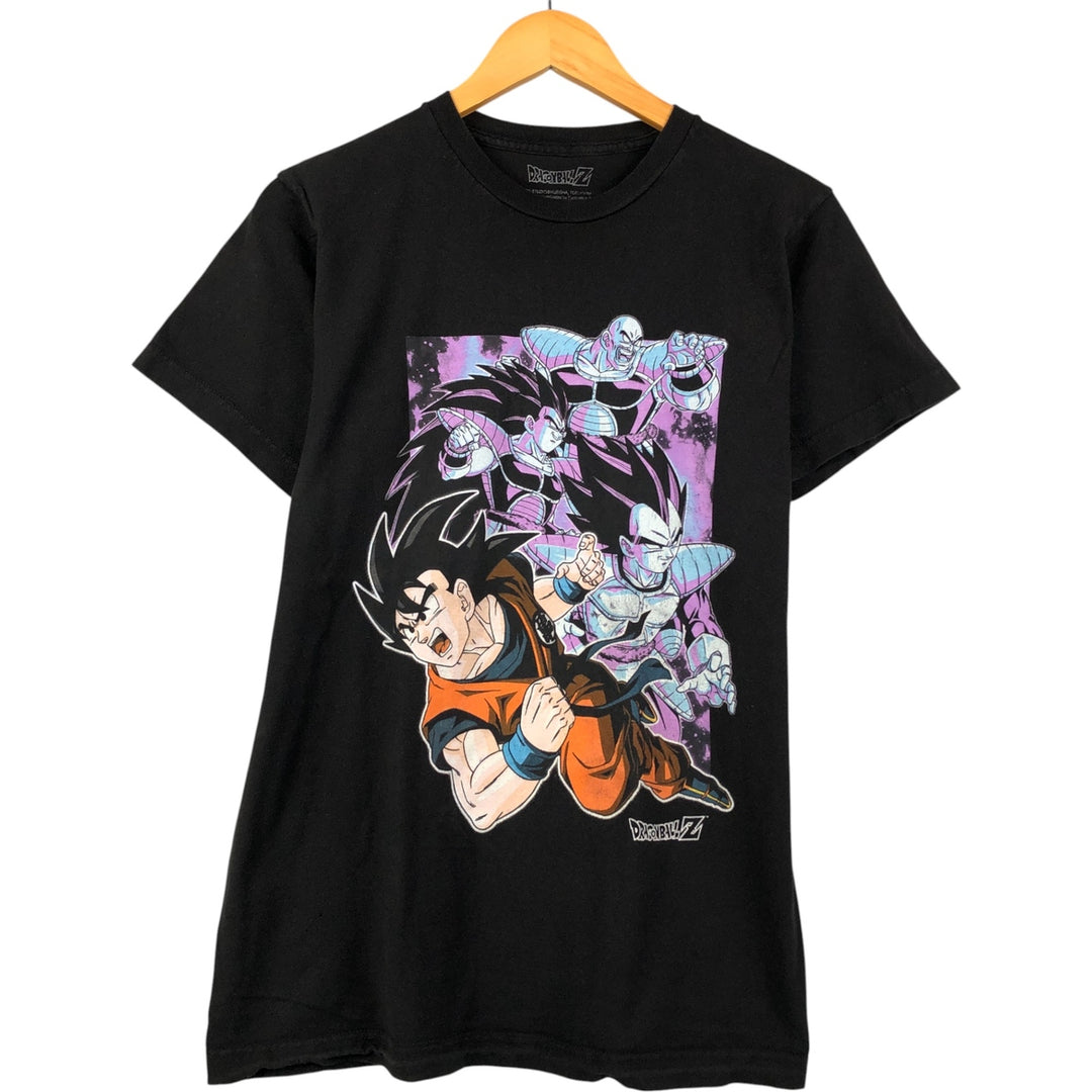 DRAGONBALL Z Dragon Ball Z Anime Character Print T-shirt Men's M size cotton black type Vintage Second Hand