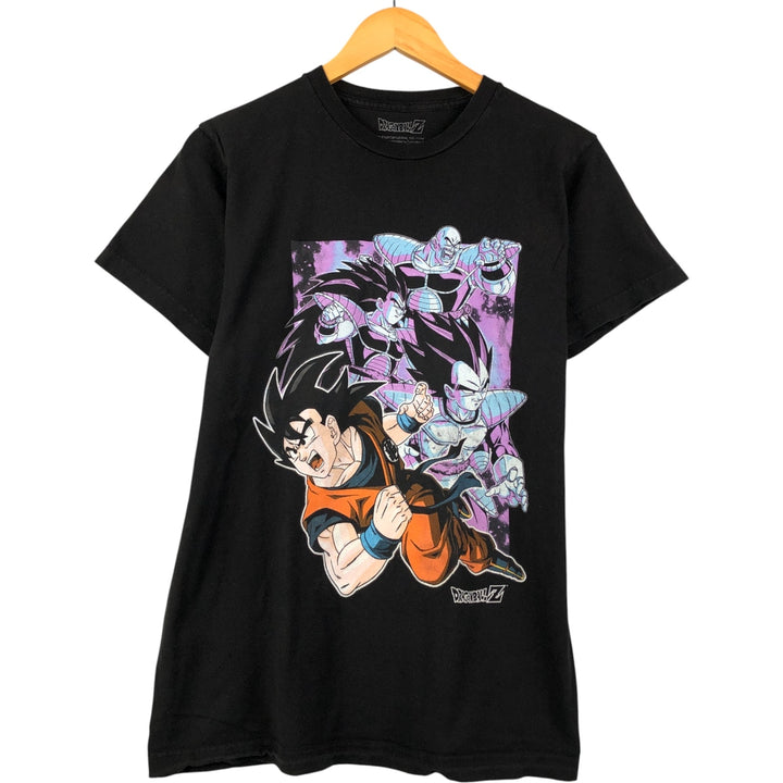 DRAGONBALL Z Dragon Ball Z Anime Character Print T-shirt Men's M size cotton black type Vintage Second Hand