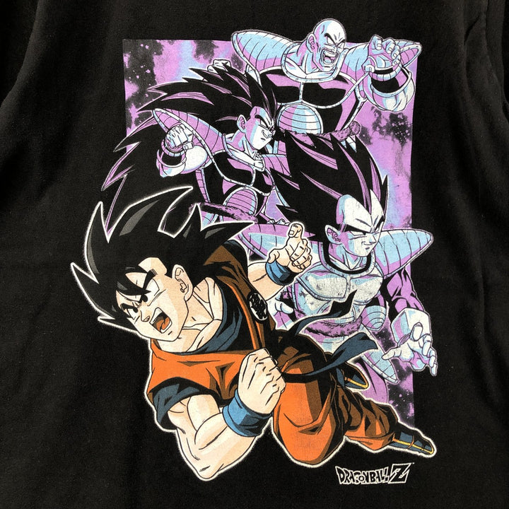 DRAGONBALL Z Dragon Ball Z Anime Character Print T-shirt Men's M size cotton black type Vintage Second Hand