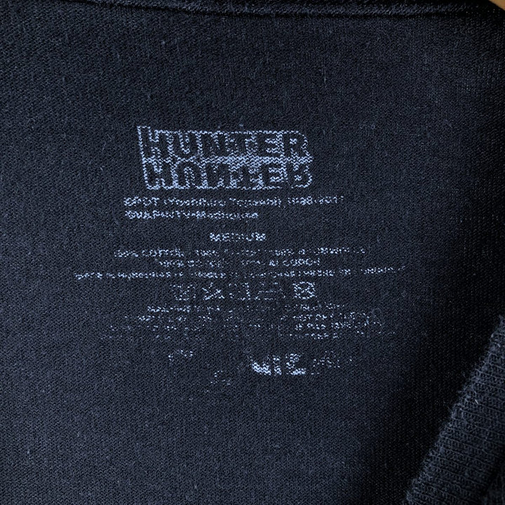 HUNTERxHUNTER Anime Character Print T-Shirt, Men's Size M cotton black type Vintage Second Hand