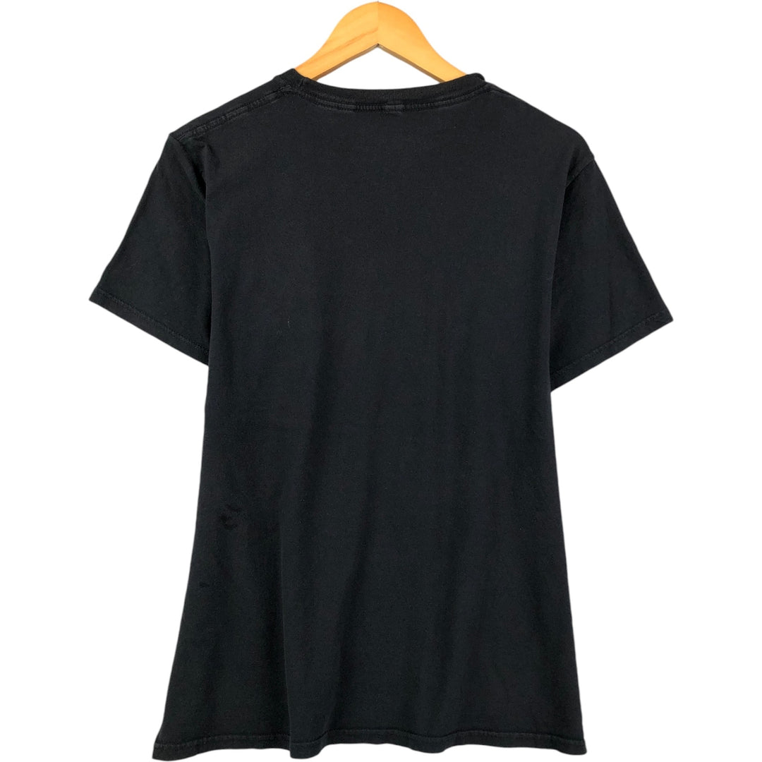 2000'S NARUTO SHIPPUDEN Sasuke Anime Character Print T-Shirt, Men's Size Medium cotton black type Vintage Second Hand