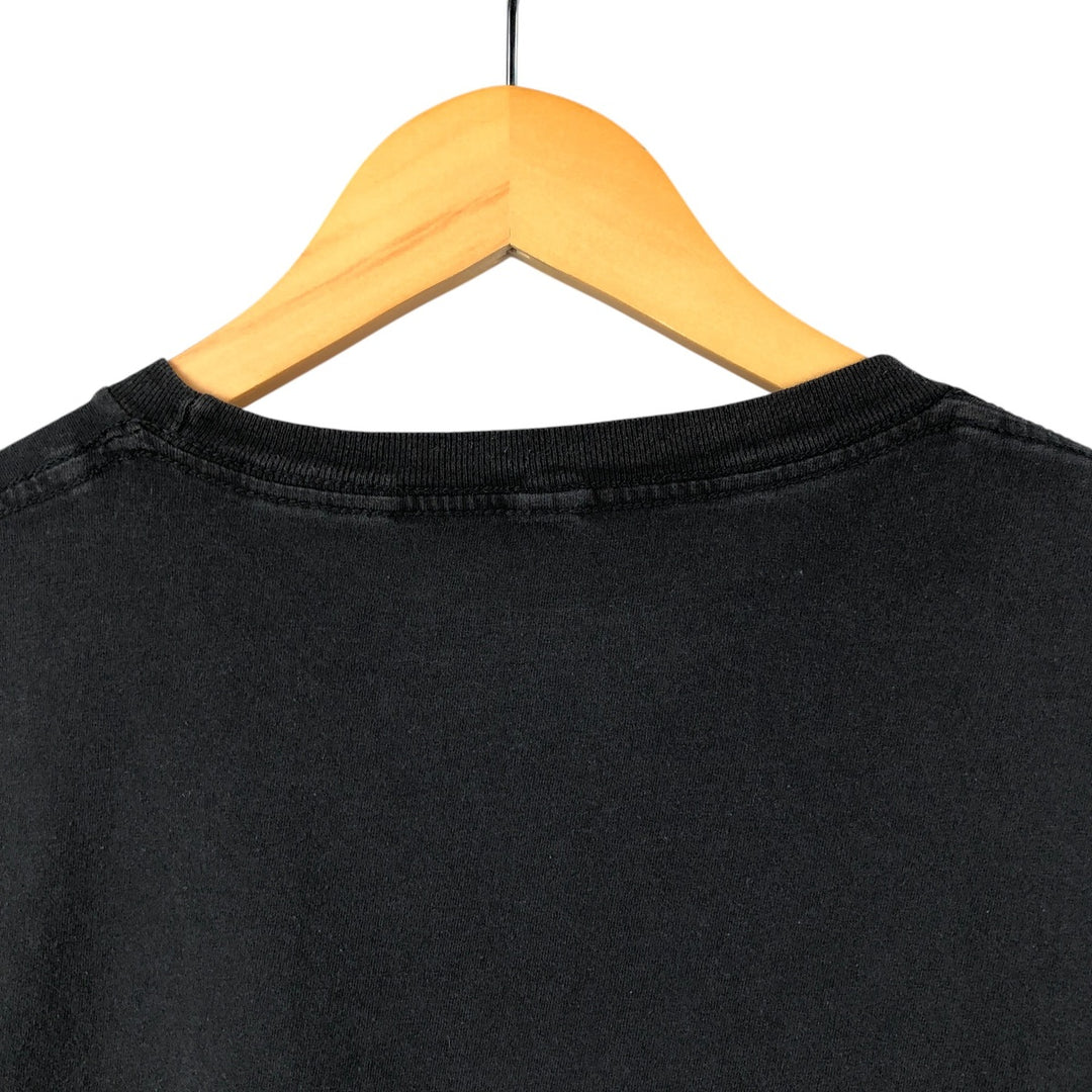 2000'S NARUTO SHIPPUDEN Sasuke Anime Character Print T-Shirt, Men's Size Medium cotton black type Vintage Second Hand