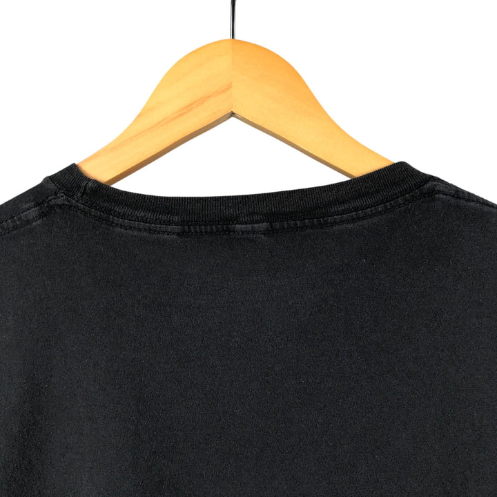 2000'S NARUTO SHIPPUDEN Sasuke Anime Character Print T-Shirt, Men's Size Medium cotton black type Vintage Second Hand