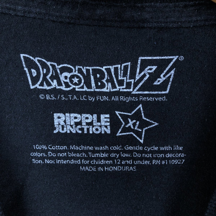DRAGONBALL Z Dragon Ball Z Super Saiyan Anime Character Print T-Shirt, Men's XL cotton black type Vintage Second Hand