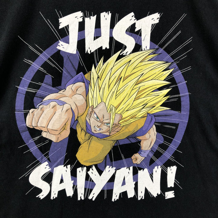 DRAGONBALL Z Dragon Ball Z Super Saiyan Anime Character Print T-Shirt, Men's XL cotton black type Vintage Second Hand