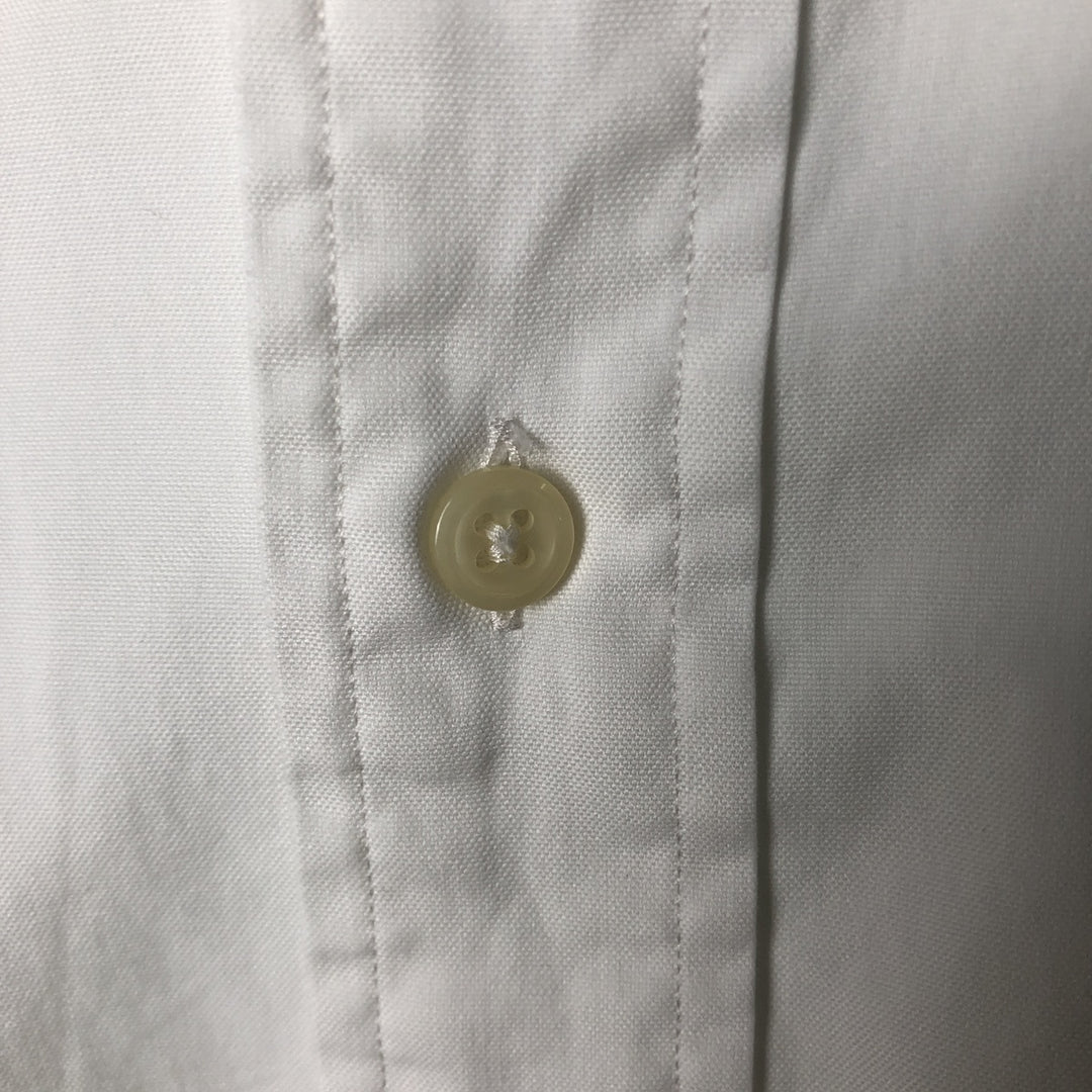Ralph Lauren YARMOUTH long sleeve button down shirt, men's size L cotton white type Vintage Second Hand