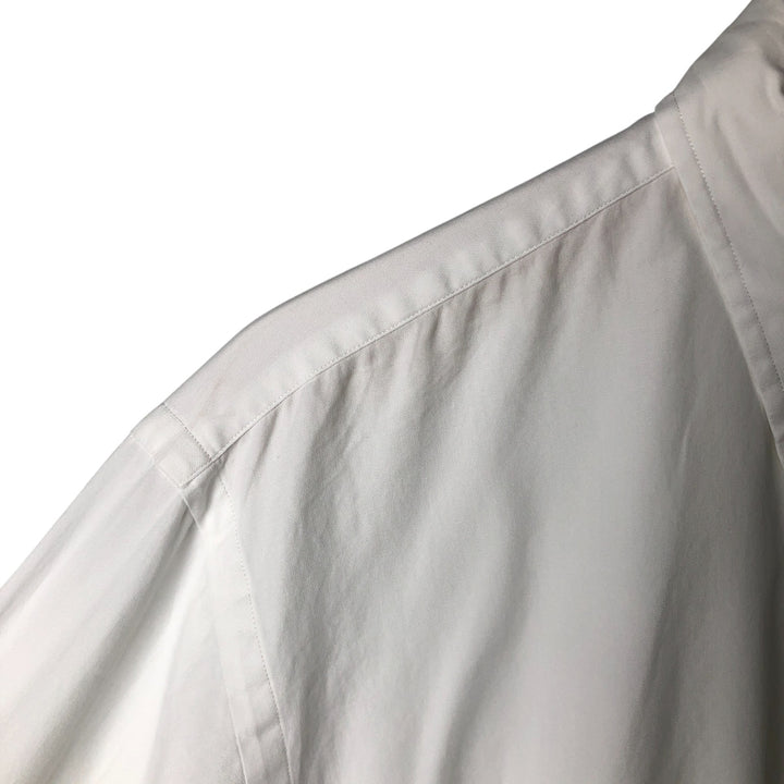 Ralph Lauren YARMOUTH long sleeve button down shirt, men's size L cotton white type Vintage Second Hand