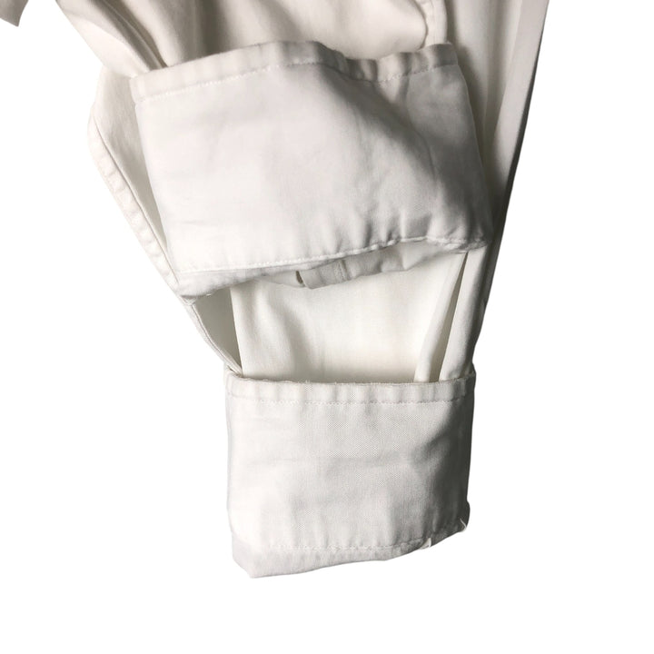 Ralph Lauren YARMOUTH long sleeve button down shirt, men's size L cotton white type Vintage Second Hand