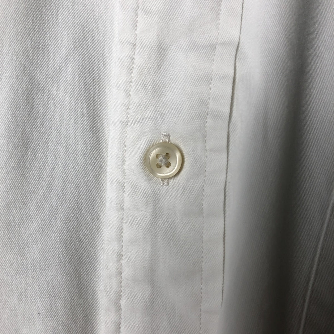 Ralph Lauren Classic Fit Long Sleeve Button Down Shirt Men's XL cotton white type Vintage Second Hand